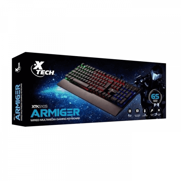 TECLADO MEMBRANA XTECH 510S