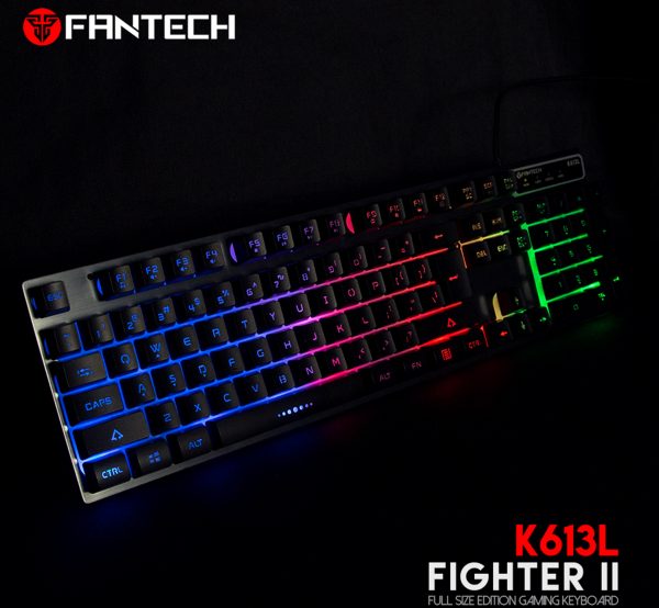 Teclado Fantech Fighter Ii K613L  100% Negro