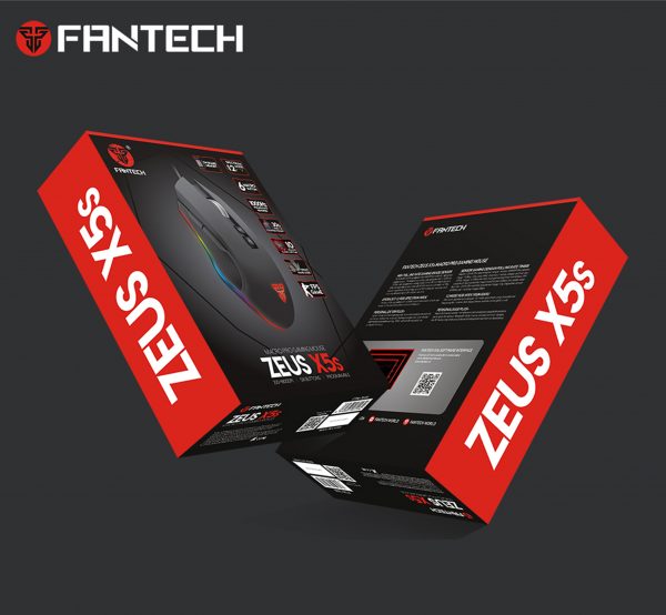 Mouse Gamer Fantech X5s Zeus Color Negro