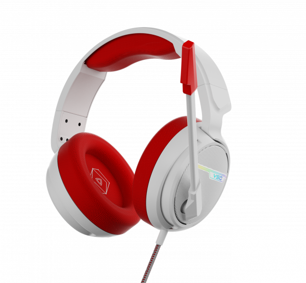 Diadema Gamer Pentagon Vsg Color Rojo