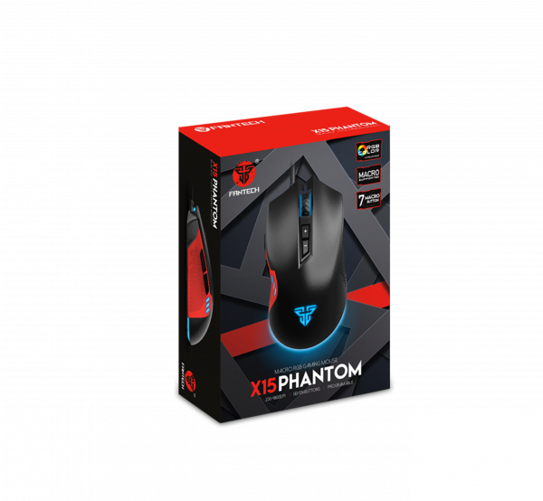 Mouse Gamer Rgb Fantech Phantom X15 Negro