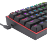 TECLADO REDRAGON FIZZ PRO K616 RGB NERGO ROJO