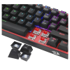 TECLADO REDRAGON FIZZ PRO K616 RGB NERGO ROJO