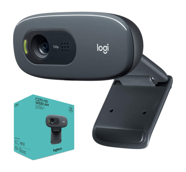 Cámara web Logitech C270 HD 30FPS Color Negro