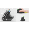 Mouse vertical inalámbrico Delux M618C Negro