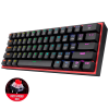 TECLADO REDRAGON FIZZ PRO K616 RGB NERGO ROJO