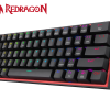 TECLADO REDRAGON FIZZ PRO K616 RGB NERGO ROJO