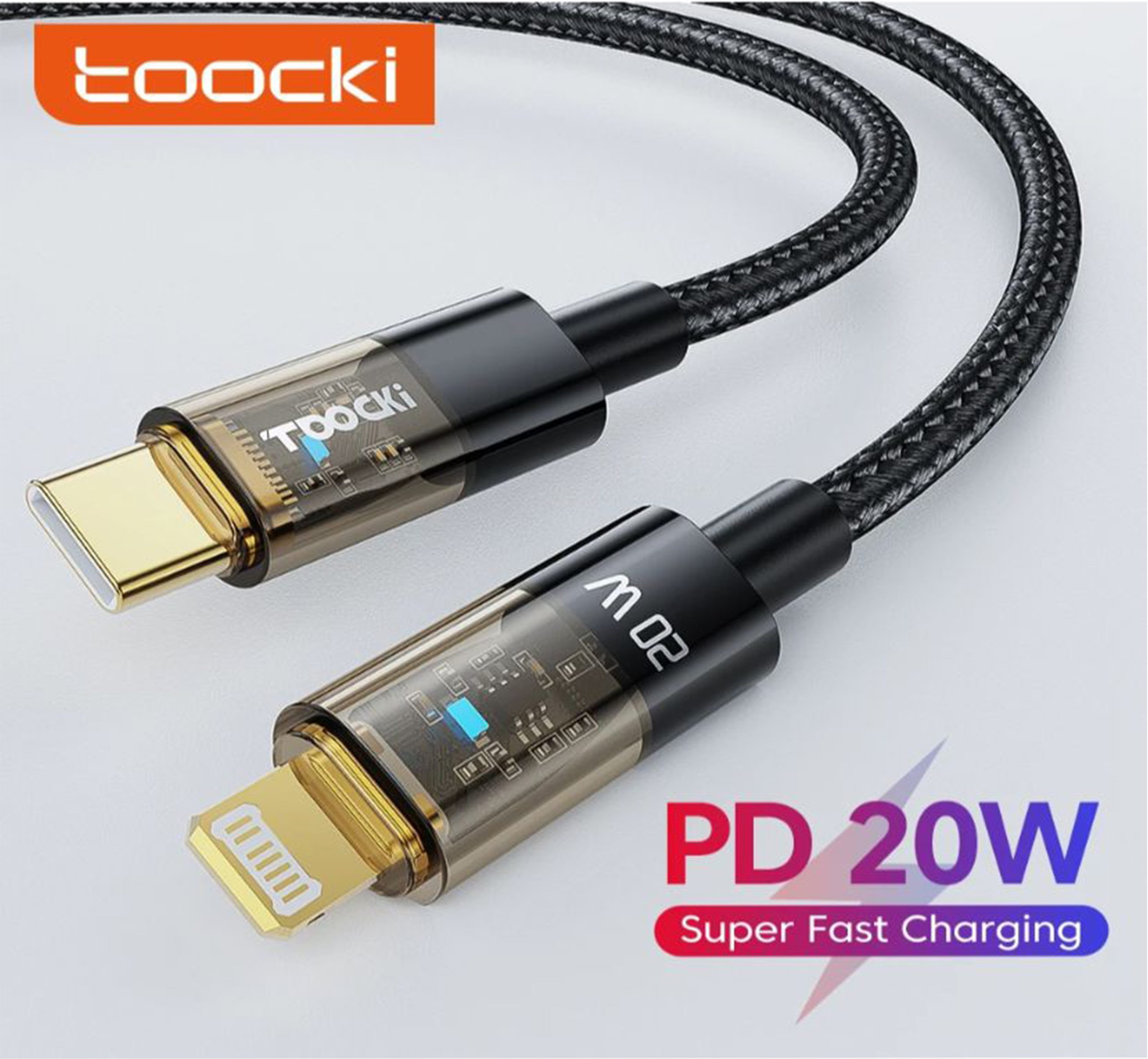 Cable de carga USB C A Lightning 20W Toocki - Nitro Systems