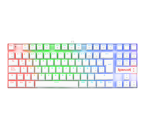 Teclado Mecanico Kumara K552 Español Blanco