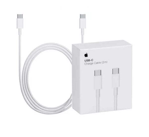 Cable Cargador Apple Original conector Lightning a USB-C de 1M - Blanco