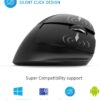 Mouse Vertical Recargable Delux M618 MiniJ