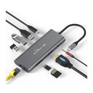 Hub Usb C Adaptador Multipuerto Hdmi Rj45 Pd 8 En 1