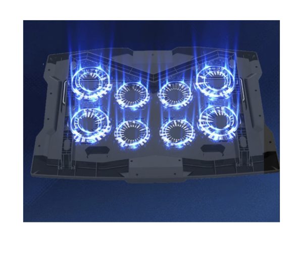 Base Refrigerante Para Portátil Con 8 Ventiladores