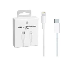 Cable Cargador Apple Original conector Lightning a USB-C de 1M - Blanco