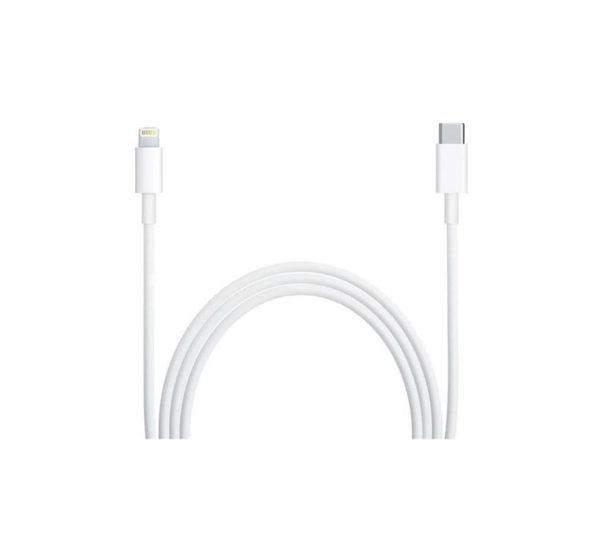 Cable Cargador Apple Original conector Lightning a USB-C de 1M - Blanco