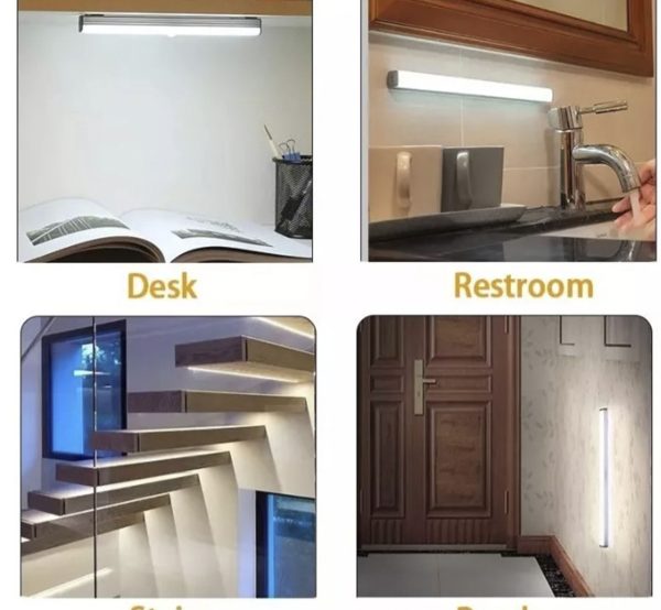 Lámpara Luz Led Gabinete Closet Sensor Detector Movimiento
