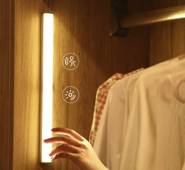 Lámpara Luz Led Gabinete Closet Sensor Detector Movimiento