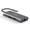 Hub Usb C Adaptador Multipuerto Hdmi Rj45 Pd 8 En 1