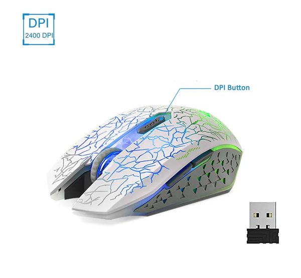 Mouse Gamer Óptico Inalambrico FRD-S01