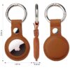 Protector Llavero Cuero Para Airtag Apple Gps