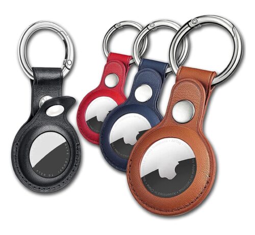 Protector Llavero Cuero Para Airtag Apple Gps