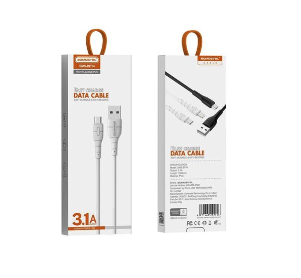 Cable USB a TIPO C de carga rápida 3.1A SOMOSTEL