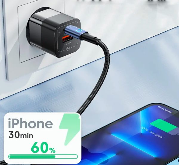 Cargador Carga Rapida 33W USB - USB C Doble Conex