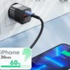 Cargador Carga Rapida 33W USB - USB C Doble Conex