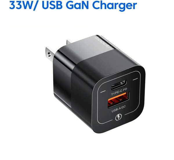Cargador Carga Rapida 33W USB - USB C Doble Conex