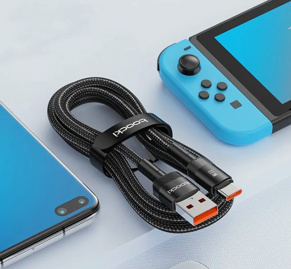 CABLE CARGA RAPIDA  TOOCKI USB - USB C 100W