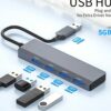 Hub Multipuertos Usb 3.0 Con Adaptador USB