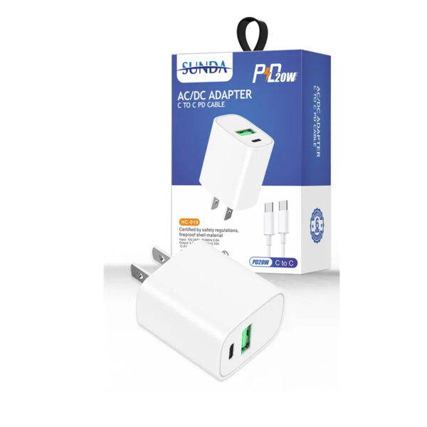 Cargador De pared Carga rapida 20W tipo C Certificado