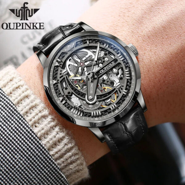 Reloj OUPINKE 3173 Mecánico acero inoxidable y Zafiro