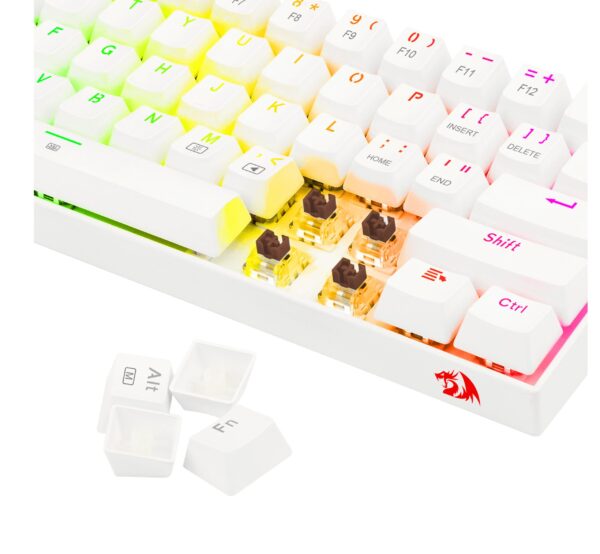 Teclado Mecánico Dragonborn 60% Redragon Switch Cafe