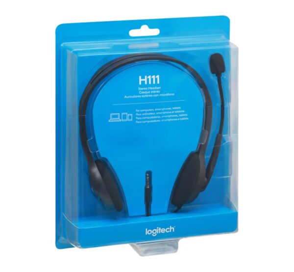 Audífonos Diadema Logitech H111 Gris Stereo