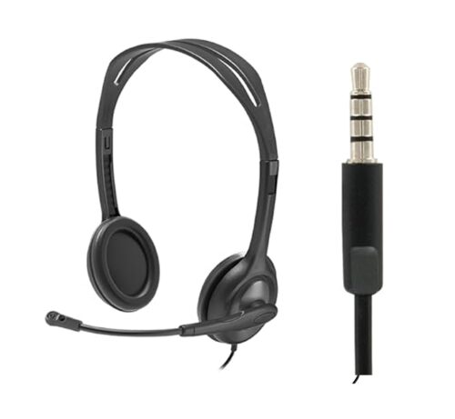 Audífonos Diadema Logitech H111 Gris Stereo